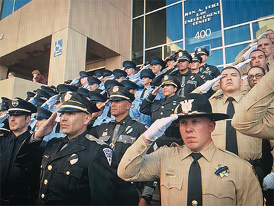 Officers Saluting Albuquerque